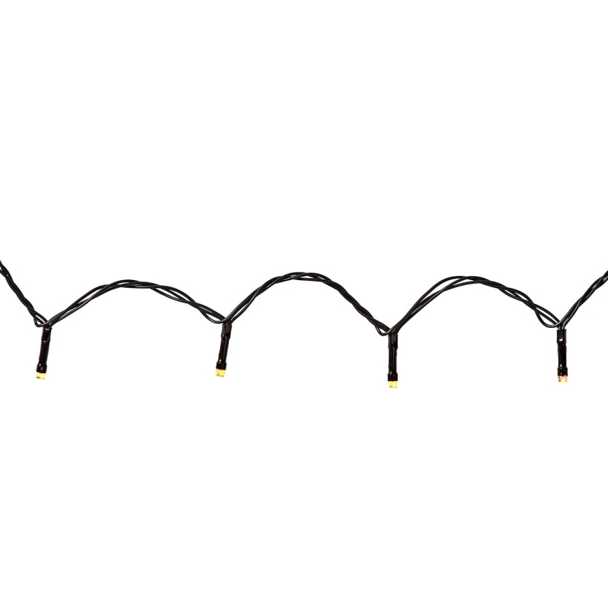 Cortina de luces LED navideñas para exterior 200xLED/8 funciones 10x2m IP65 Wi-Fi Tuya blanco cálido a frío