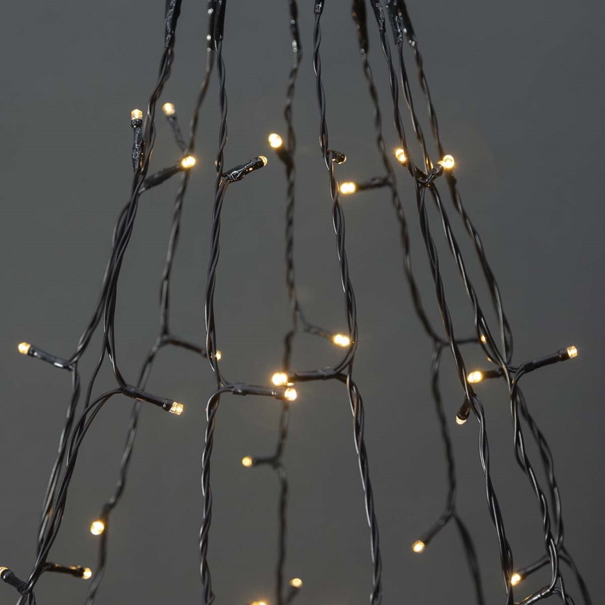 Cortina de luces LED navideñas para exterior 200xLED/8 funciones 10x2m IP65 Wi-Fi Tuya blanco cálido a frío