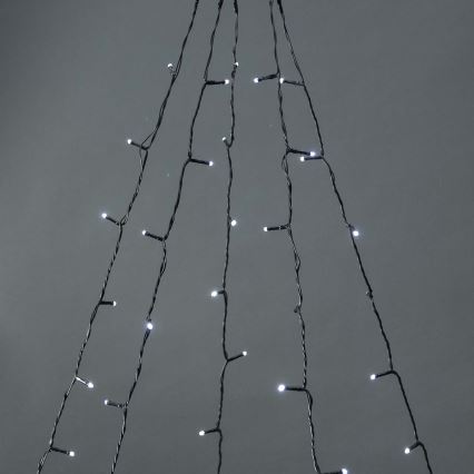 Cortina de Navidad LED para exteriores 200xLED/8 funciones 5x7m IP65 Wi-Fi Tuya blanco cálido a frío