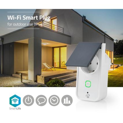 Enchufe inteligente para exterior 3680 W/230 V/Tipo F/16 A Wi-Fi IP44