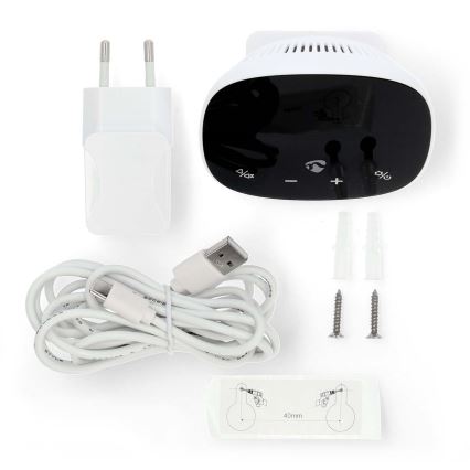Monitor inteligente de calidad del aire con pantalla LED SmartLife Wi-Fi