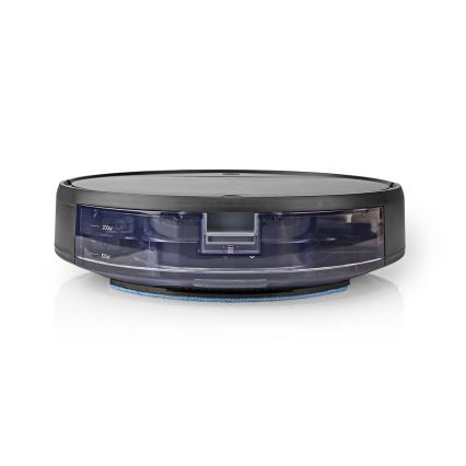 Robot aspirador inteligente con fregona 28W/2500 mAh Wi-Fi negro + control remoto