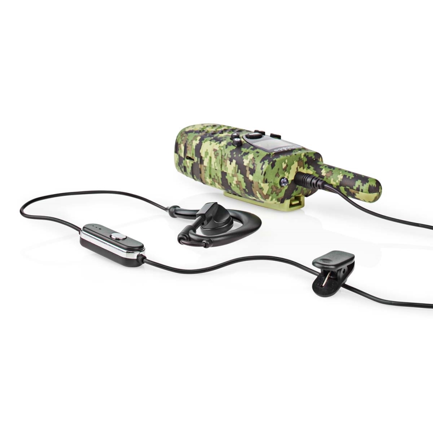 JUEGO 2x Walkie-talkie con luz LED 3xAAA alcance 8 km camuflaje