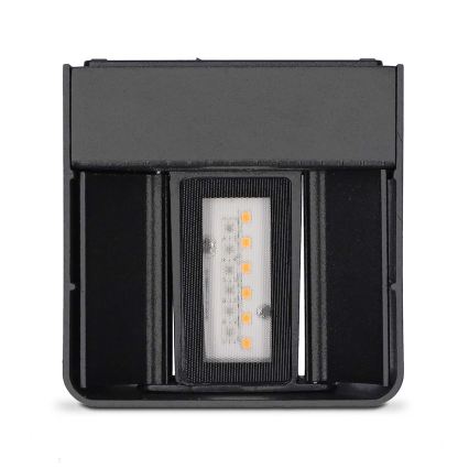 Aplique de pared exterior LED RGBW regulable SmartLife LED/12W/230V IP65 Wi-Fi Tuya negro