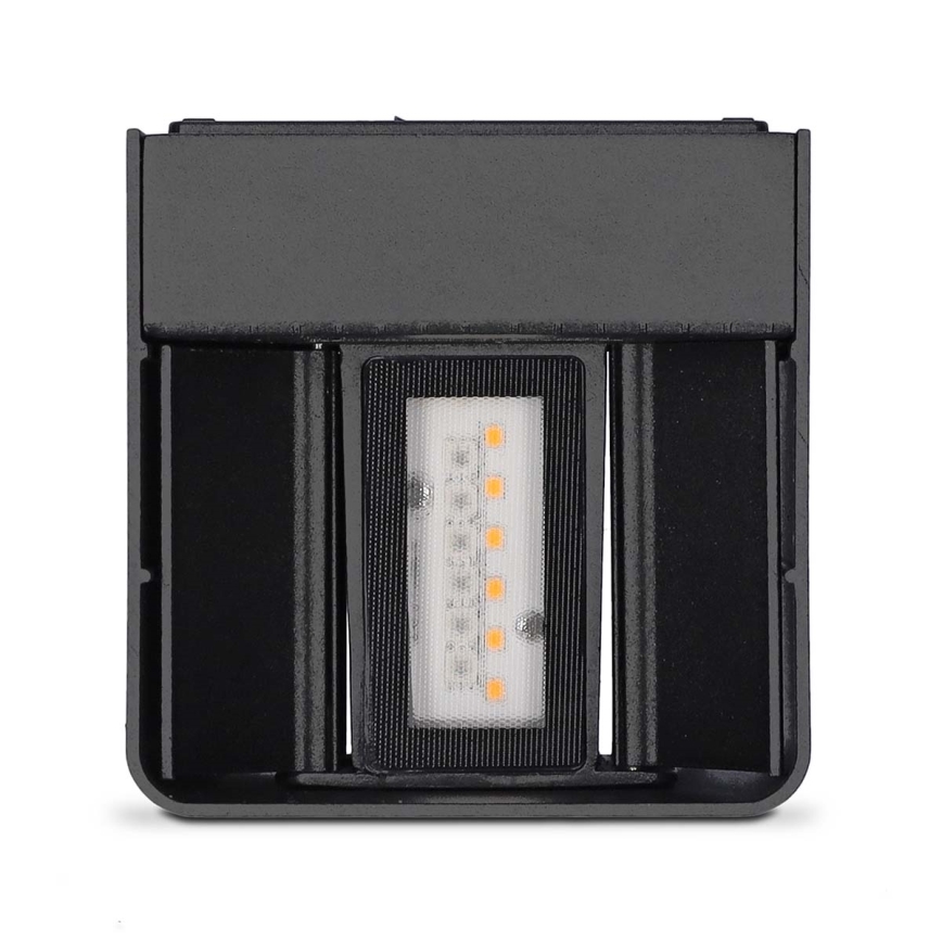 Aplique de pared exterior LED RGBW regulable SmartLife LED/12W/230V IP65 Wi-Fi Tuya negro