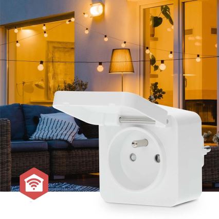 Toma inteligente Smartlife 3680W/230V/ Type E/16A Wi-Fi Tuya IP44