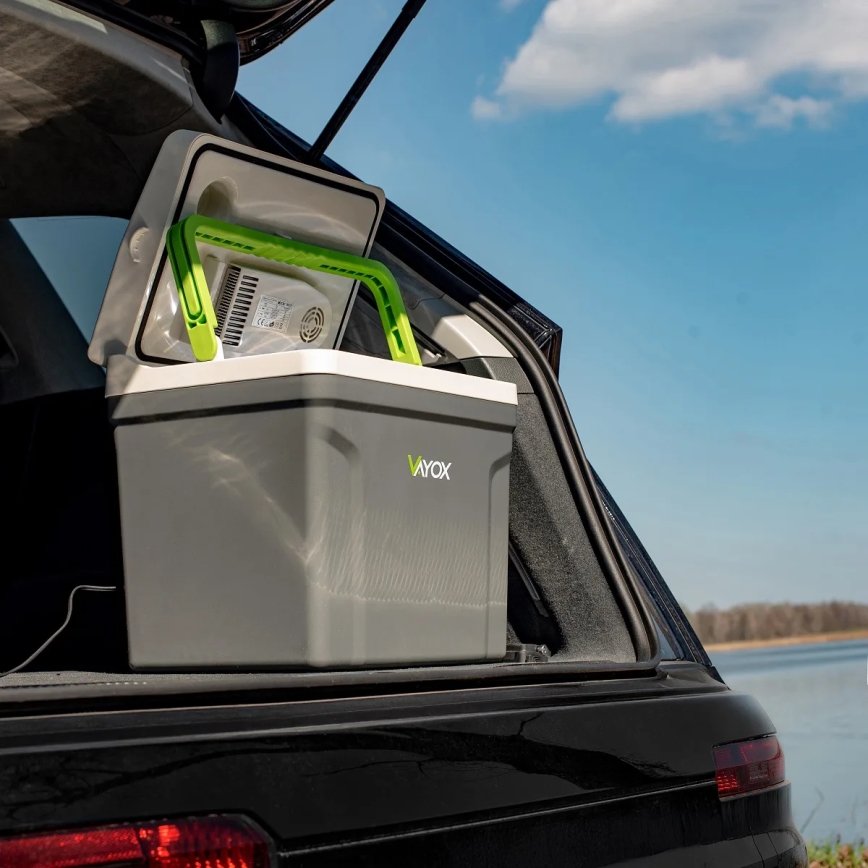 Nevera de viaje con función de calefacción 27 l 230V/12V/24V gris