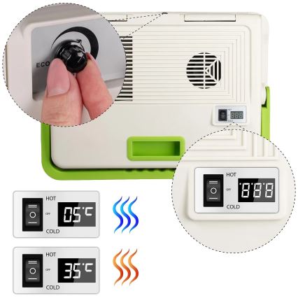 Nevera de viaje con función de calefacción 27 l 230V/12V/24V gris