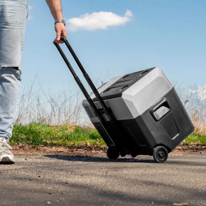 Nevera de viaje con pantalla LCD 40 l 230V/12V/24V negro