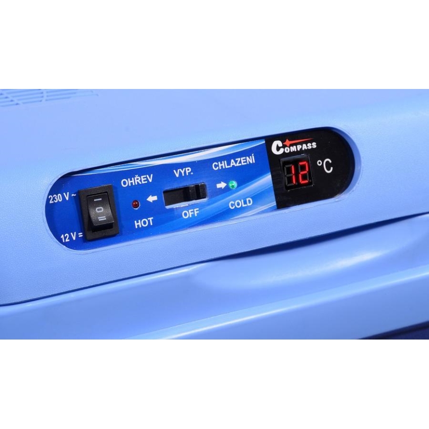 Nevera portátil con pantalla 48W/230/12V 25 l azul