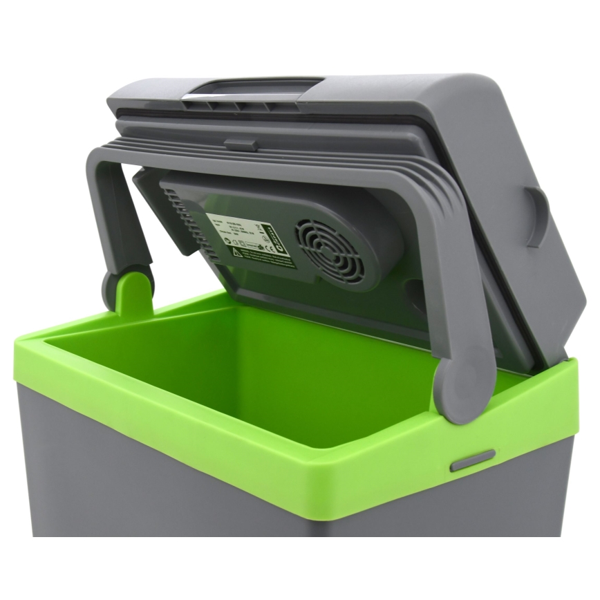 Nevera portátil para coche 22 l 55W/12V/230V gris/verde