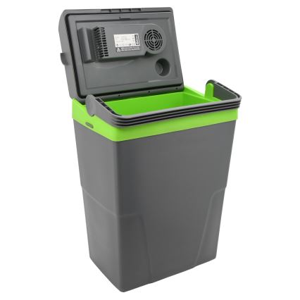 Nevera portátil para coche 22 l 55W/12V/230V gris/verde