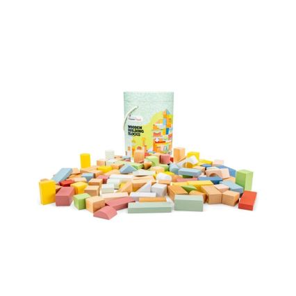 New Classic Toys - Bloques de madera 100 pz