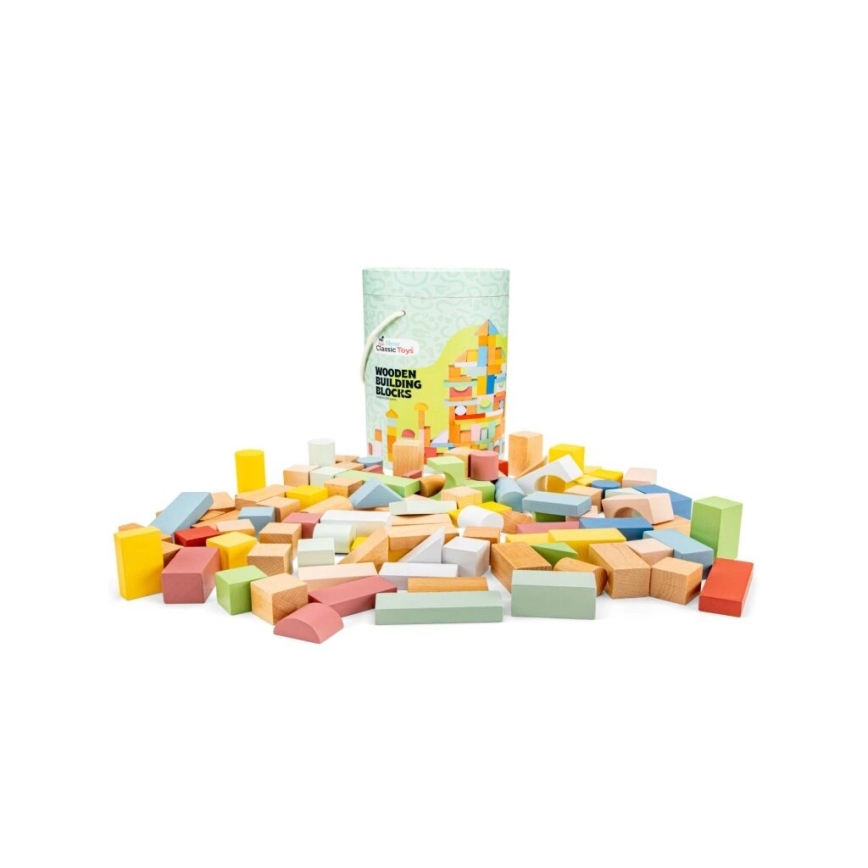 New Classic Toys - Bloques de madera 100 pz