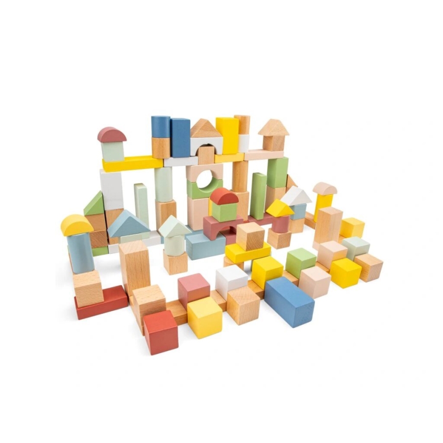 New Classic Toys - Bloques de madera 100 pz