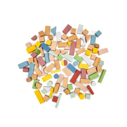 New Classic Toys - Bloques de madera 100 pz