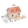 New Classic Toys - Casa de muñecas de madera roja