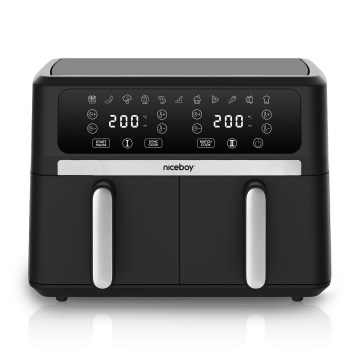Niceboy AirFryer DUO - Freidora de aire dual 9 l 2400W/230V