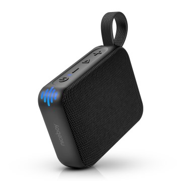 Niceboy Atom 4 - Altavoz inalámbrico LED con micrófono 6W/1000 mAh IP67 negro