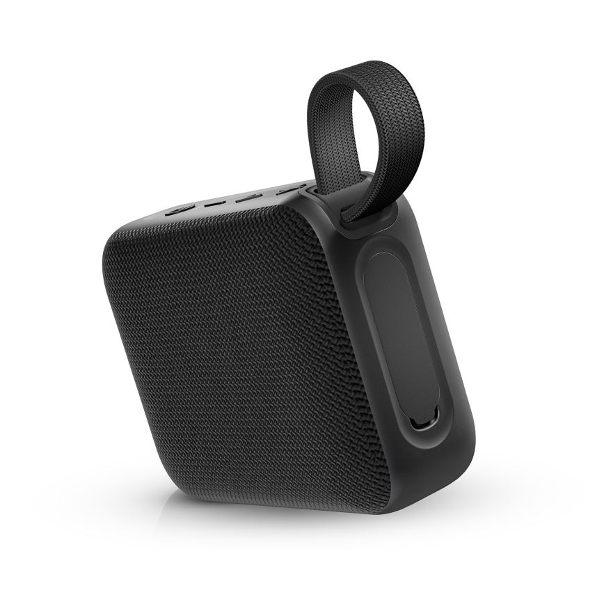 Niceboy Atom 4 - Altavoz inalámbrico LED con micrófono 6W/1000 mAh IP67 negro