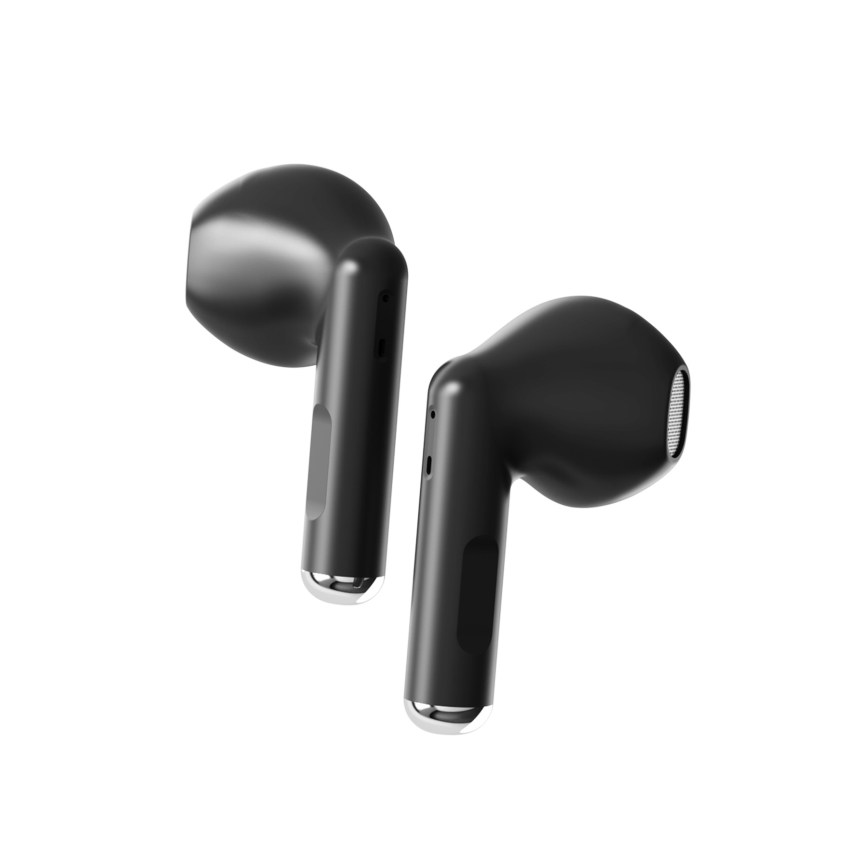 Niceboy Beans 4 - Auriculares inalámbricos 300 mAh + 2x 35 mAh IPX4 negro