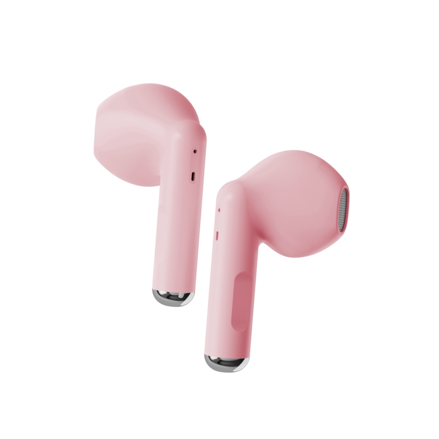 Niceboy Beans 4 - Auriculares inalámbricos 300 mAh + 2x 35 mAh IPX4 rosa