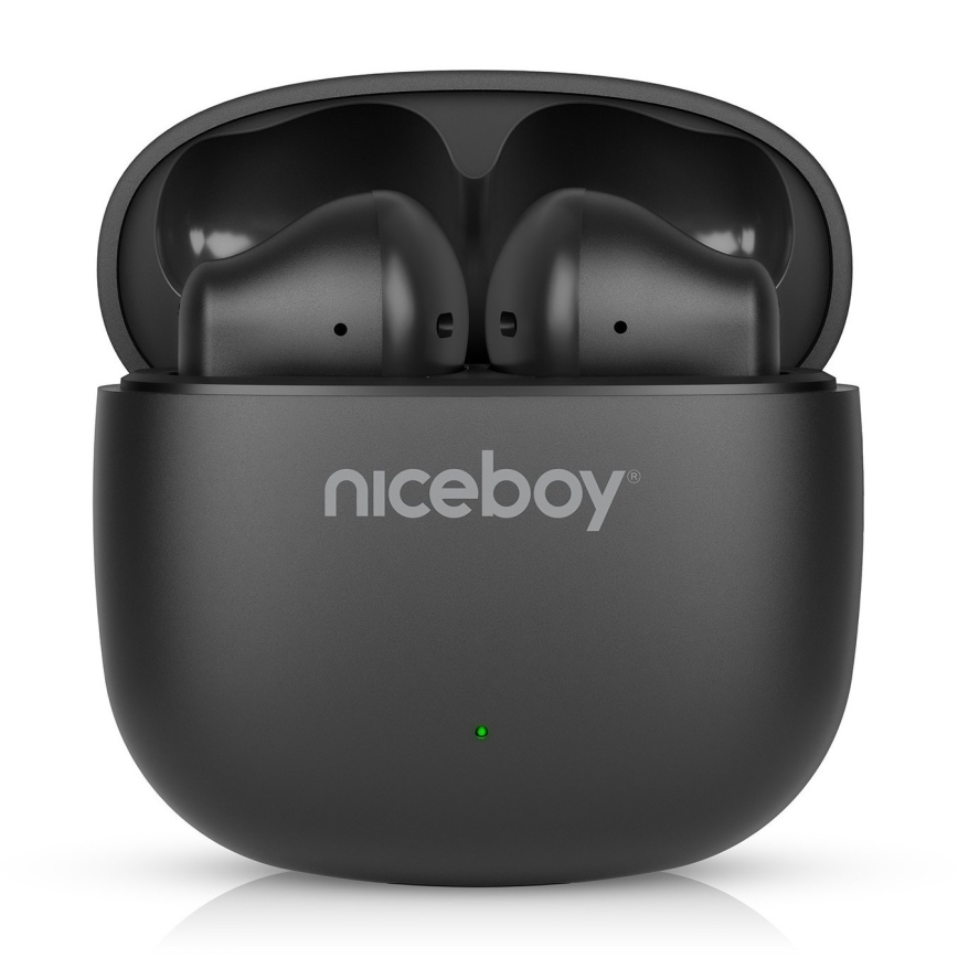 Niceboy Beans 4 POP - Auriculares inalámbricos 200 mAh + 2x 30 mAh IPX4 negro