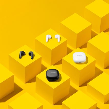 Niceboy Beans 4 POP - Auriculares inalámbricos 200 mAh + 2x 30 mAh IPX4 negro
