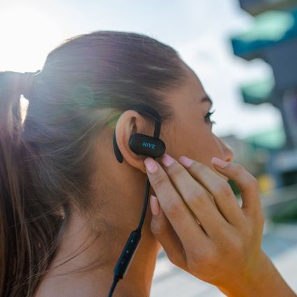 Niceboy HIVE sport 2 - Auriculares deportivos con un micrófono IPX5 negro