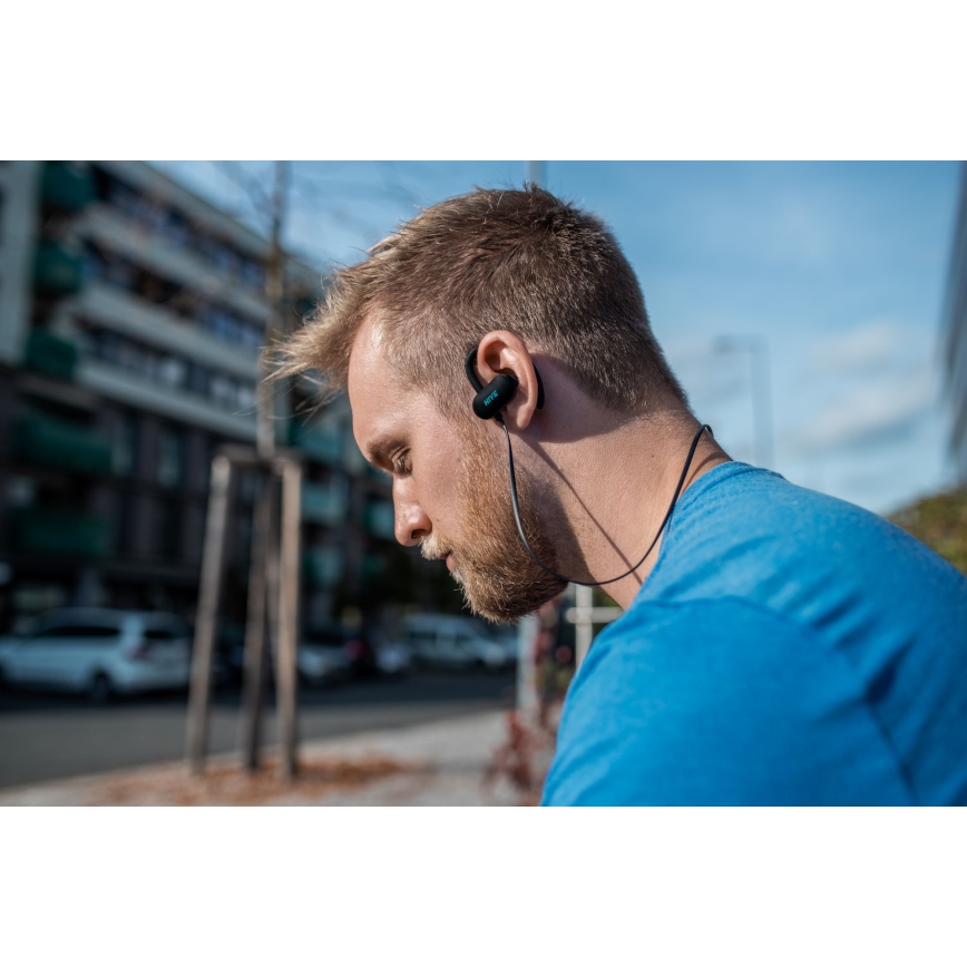 Niceboy HIVE sport 2 - Auriculares deportivos con un micrófono IPX5 negro