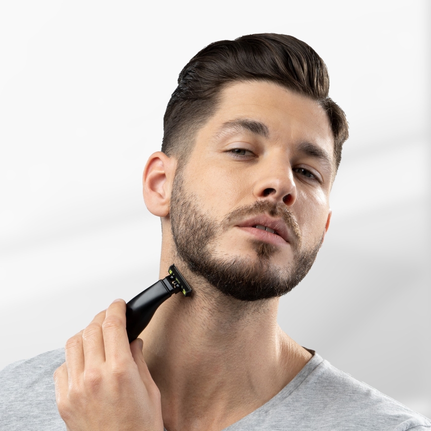 Niceboy ION AirBlade - Recortadora de barba 5W/5V IPX6 negro