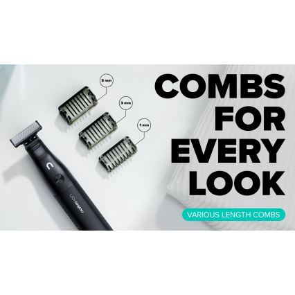 Niceboy ION AirBlade - Recortadora de barba 5W/5V IPX6 negro