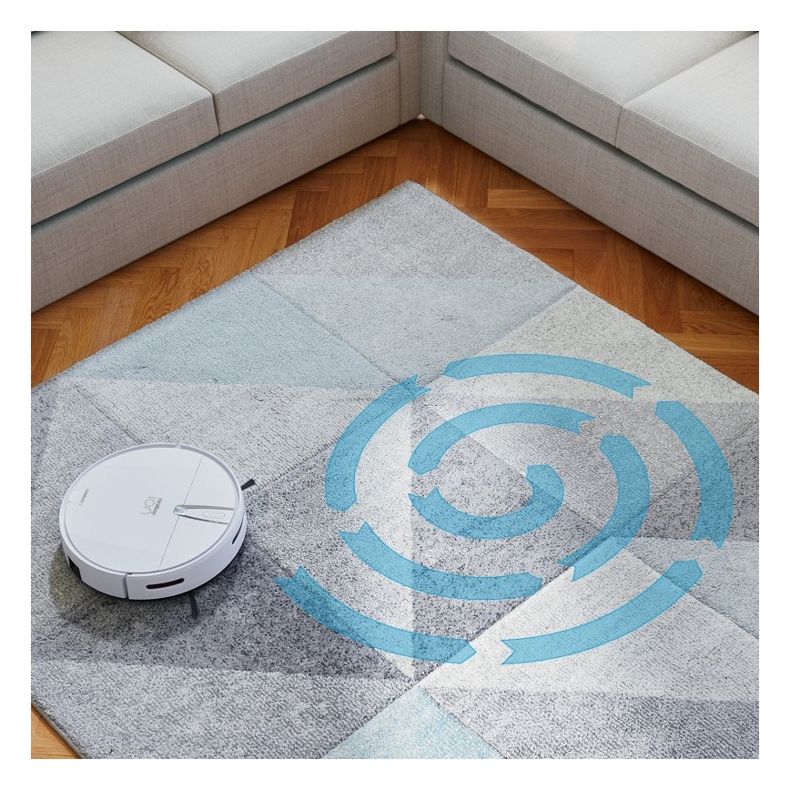 Niceboy ION Charles i4 - Robot aspirador inteligente 2en1 4400 mAh Wi-Fi blanco + control remoto