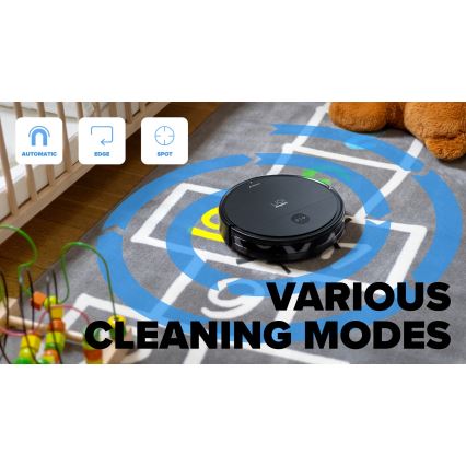 Niceboy ION Charles i6 - Robot aspirador inteligente 2en1 2600 mAh Wi-Fi negro