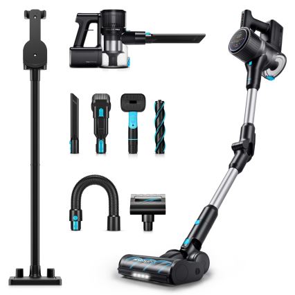 Niceboy ION Hurricane H9 - Aspiradora inalámbrica de barra flexible 2 en 1 400W/2200 mAh negra