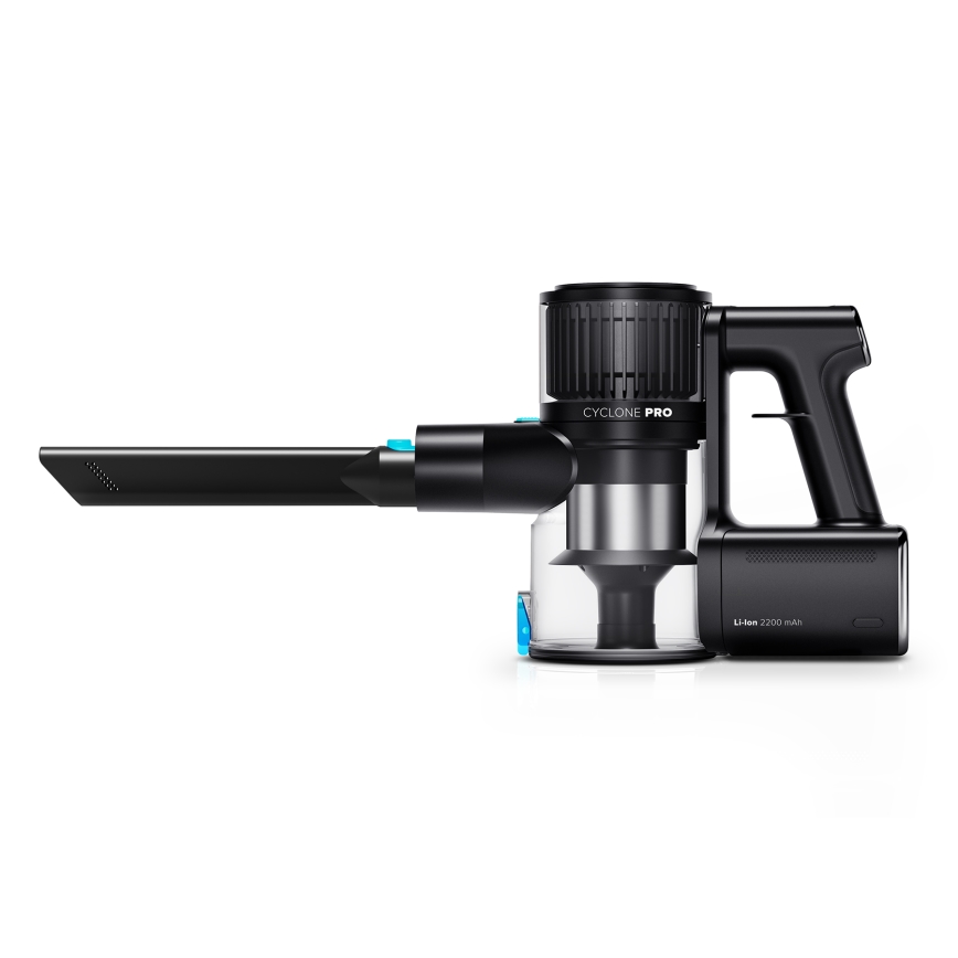Niceboy ION Hurricane H9 - Aspiradora inalámbrica de barra flexible 2 en 1 400W/2200 mAh negra