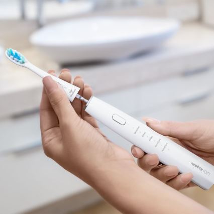 Niceboy ION Sonic - Cepillo de dientes sónico 800 mAh IPX7 blanco