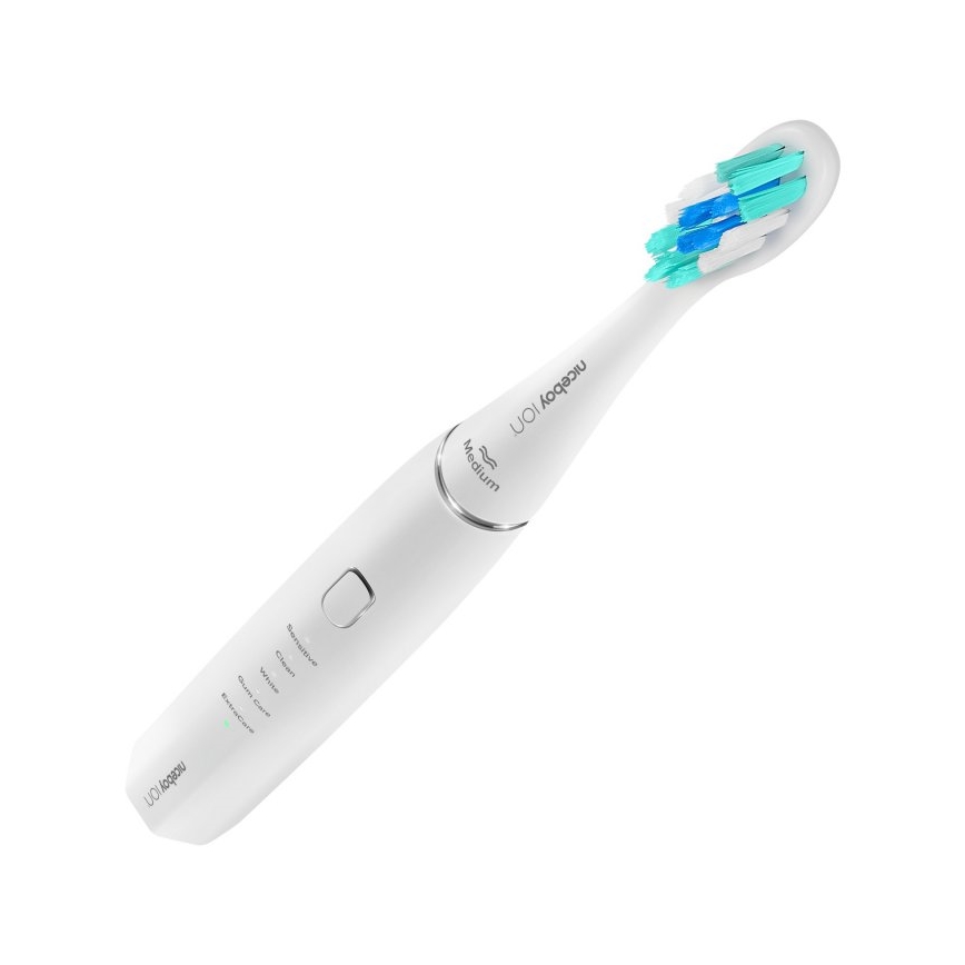 Niceboy ION Sonic - Cepillo de dientes sónico 800 mAh IPX7 blanco