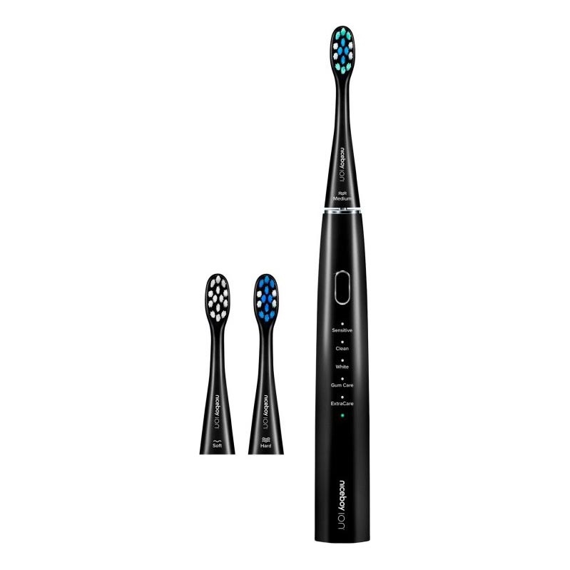 Niceboy ION Sonic - Cepillo de dientes sónico 800 mAh IPX7 negro