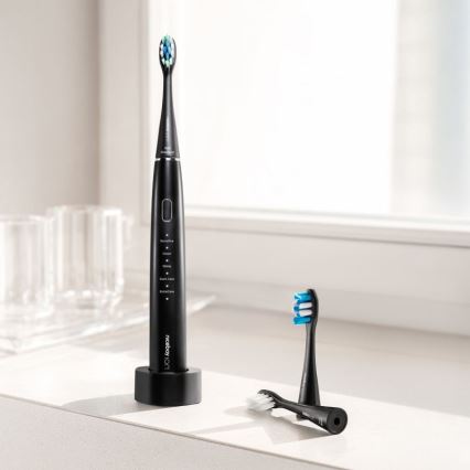 Niceboy ION Sonic - Cepillo de dientes sónico 800 mAh IPX7 negro