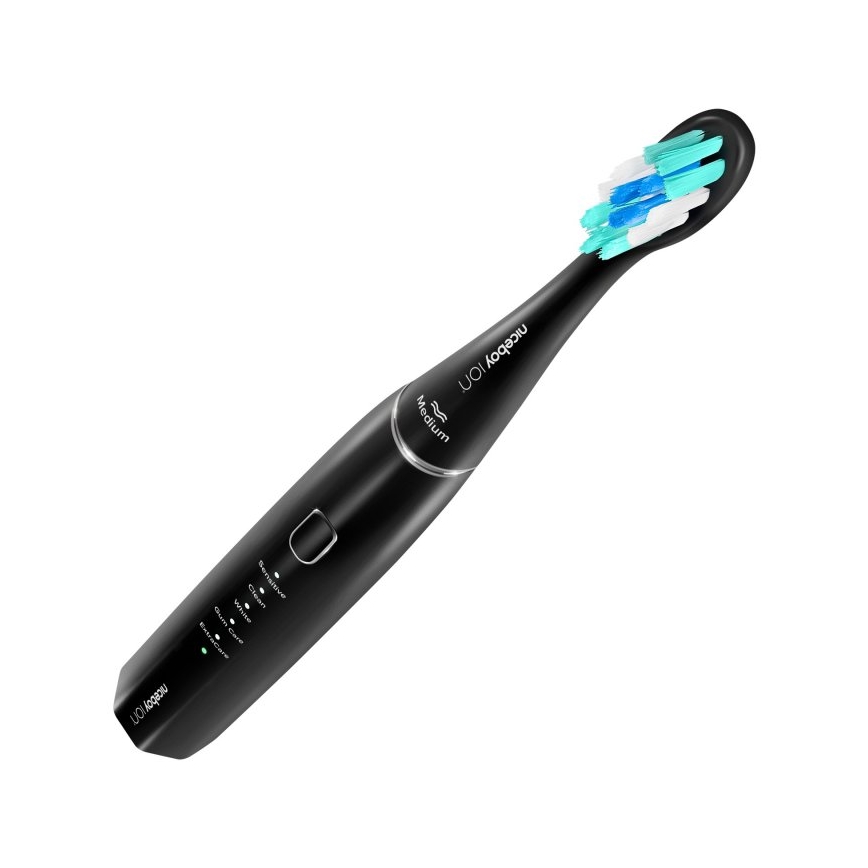 Niceboy ION Sonic - Cepillo de dientes sónico 800 mAh IPX7 negro