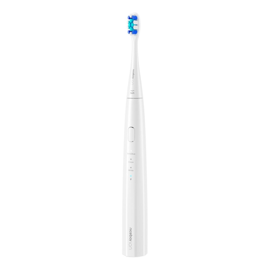 Niceboy ION Sonic Lite - Cepillo de dientes sónico 500 mAh IPX7 blanco