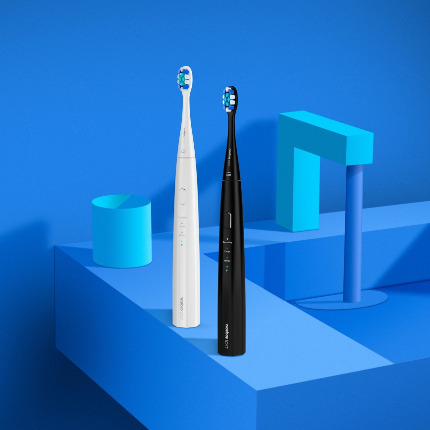 Niceboy ION Sonic Lite - Cepillo de dientes sónico 500 mAh IPX7 negro