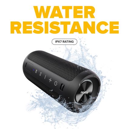 Niceboy Orion - Altavoz inalámbrico LED con micrófono 24W/2200 mAh IPX7 negro