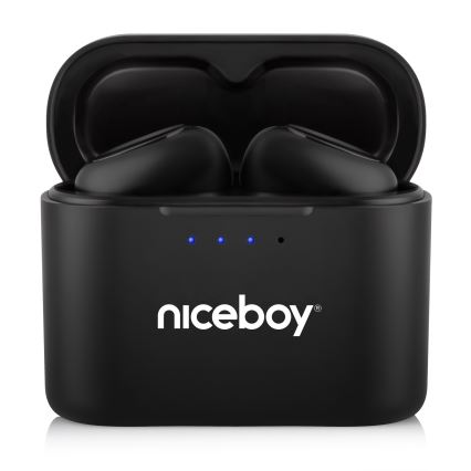 Niceboy Podsie 4 - Audífonos inalámbricos IP54 negro