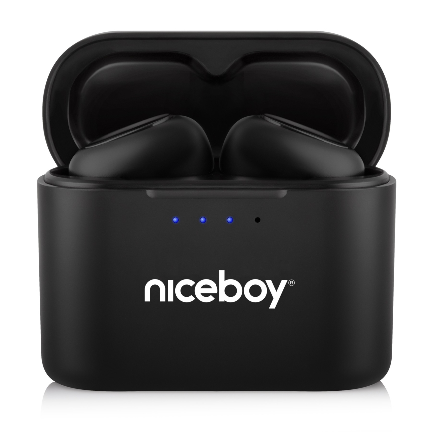 Niceboy Podsie 4 - Audífonos inalámbricos IP54 negro