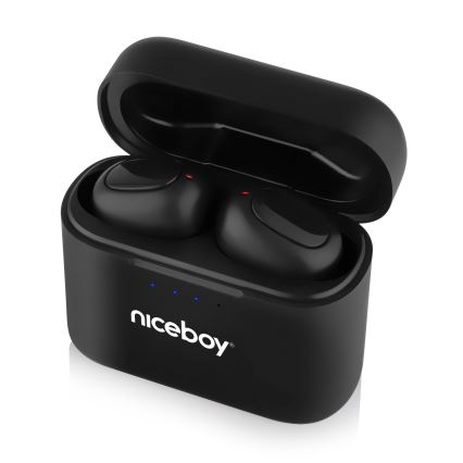 Niceboy Podsie 4 - Audífonos inalámbricos IP54 negro