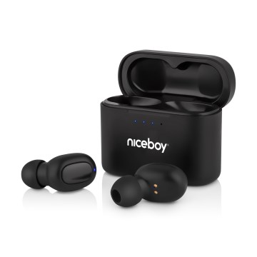 Niceboy Podsie 4 - Auriculares inalámbricos IP54 negros