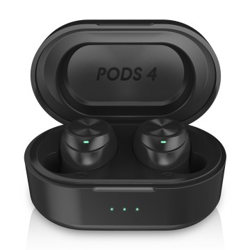 Niceboy Recessed 4 - Auriculares inalámbricos 500 mAh + 2x 70 mAh IPX5 negro