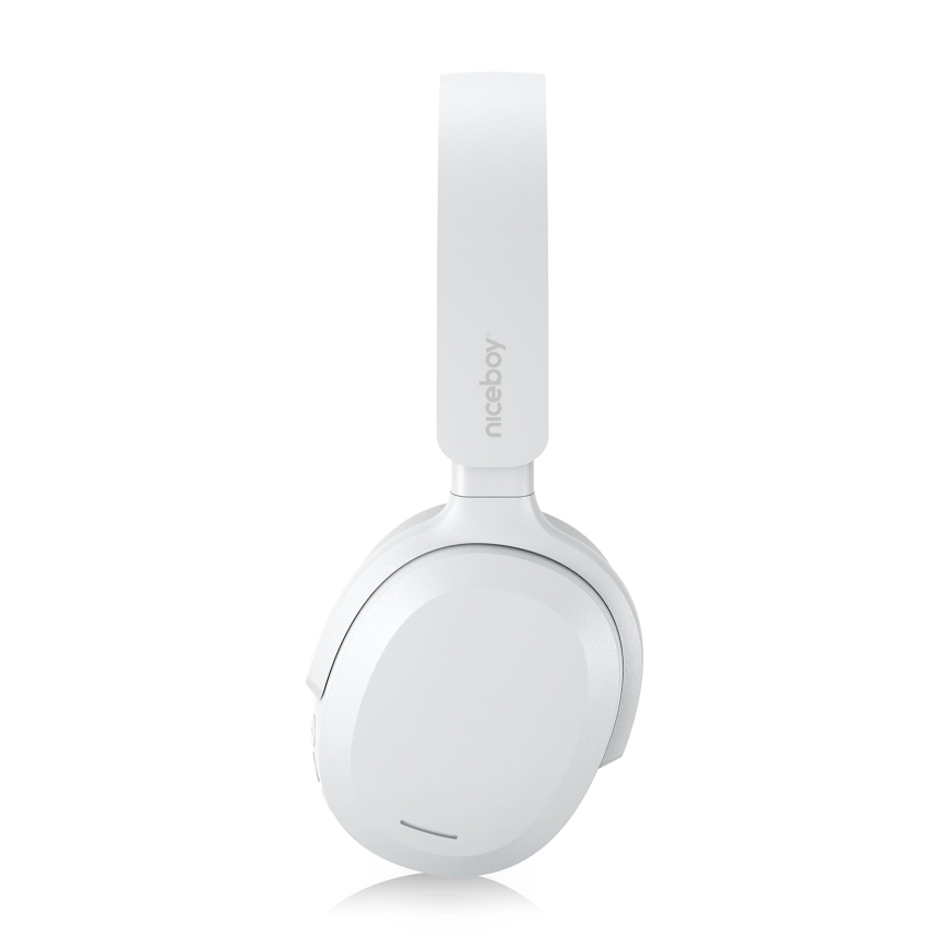 Niceboy Sora - Auriculares inalámbricos con micrófono 250 mAh IPX4 blanco